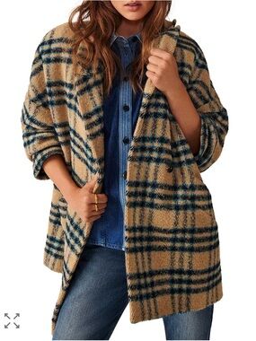 ba&sh Gus Oversized Plaid Coat